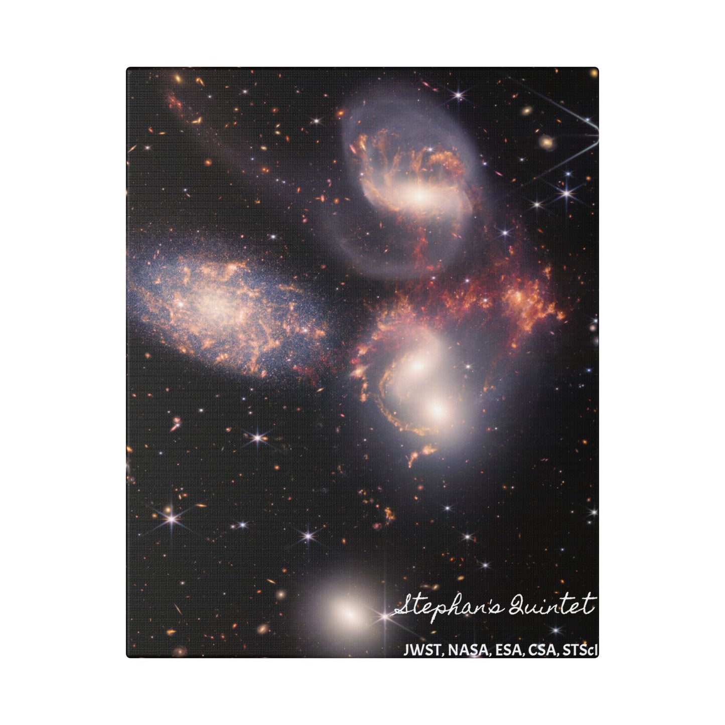 Stephan's Quintet, Canvas Wall Art