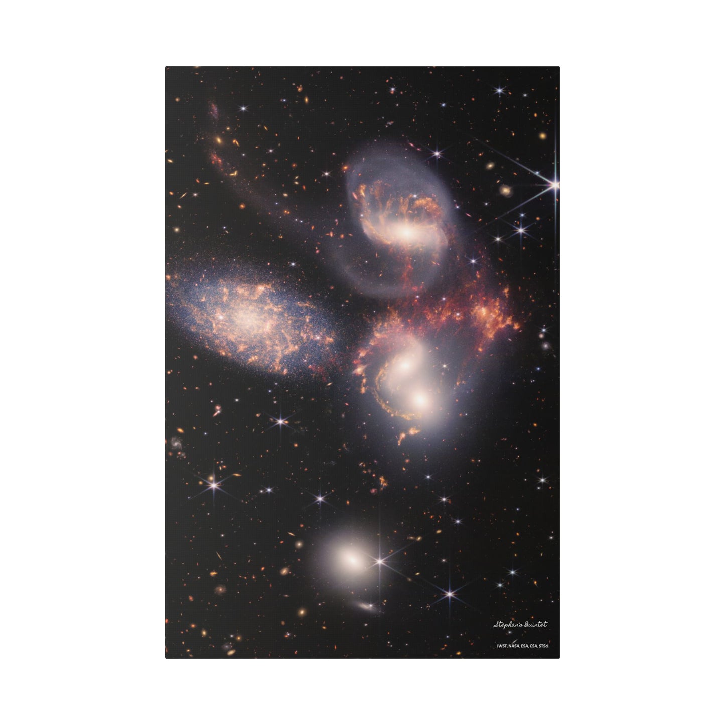 Stephan's Quintet, Canvas Wall Art