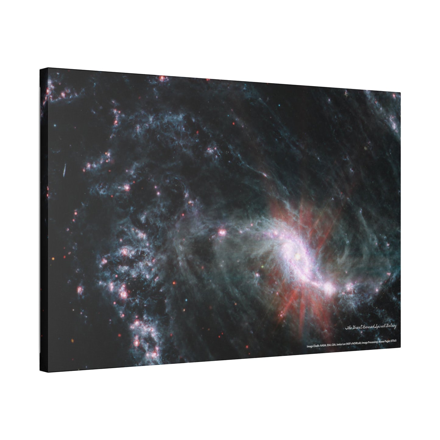 The Great Barred Spiral Galaxy, Canvas Wall Art