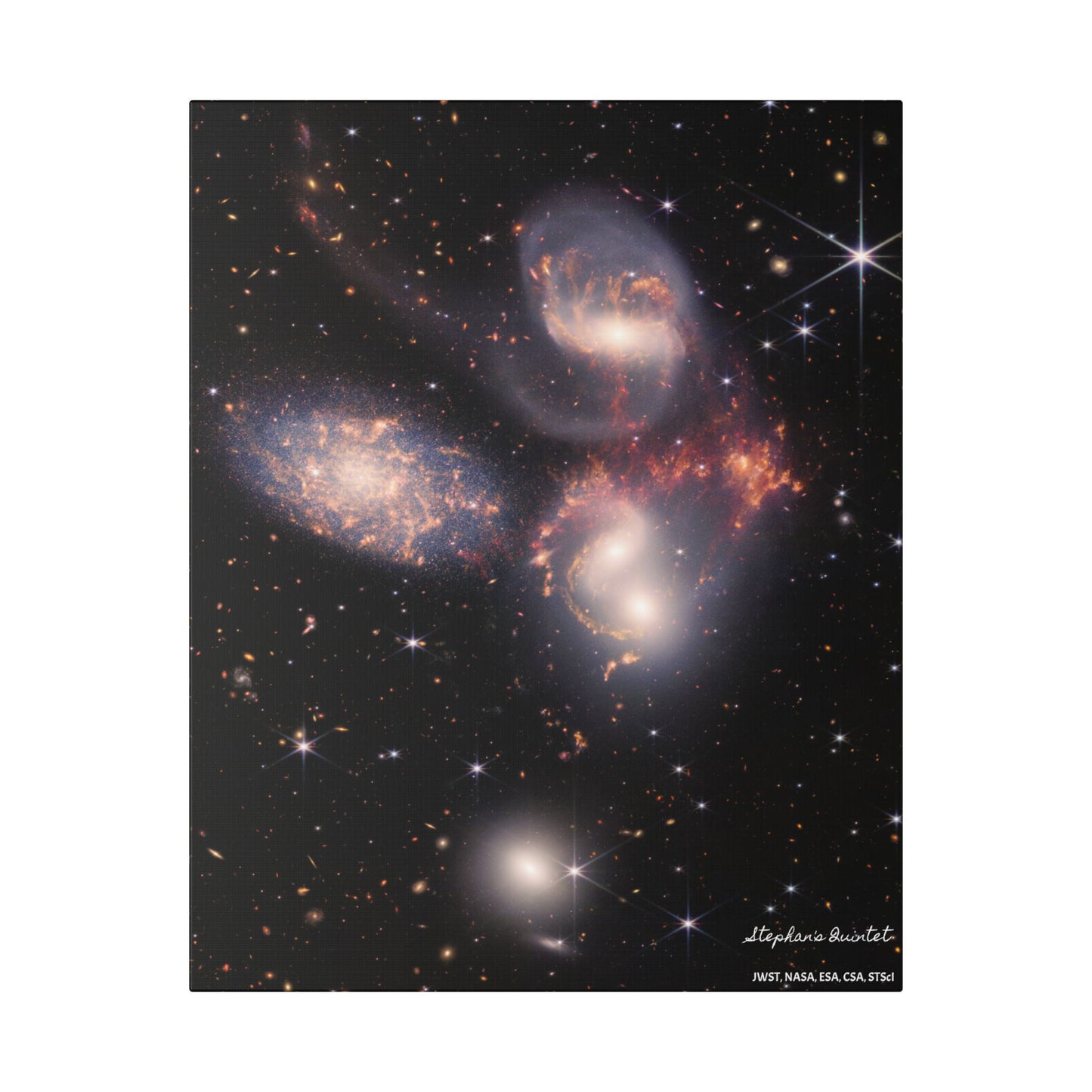 Stephan's Quintet, Canvas Wall Art