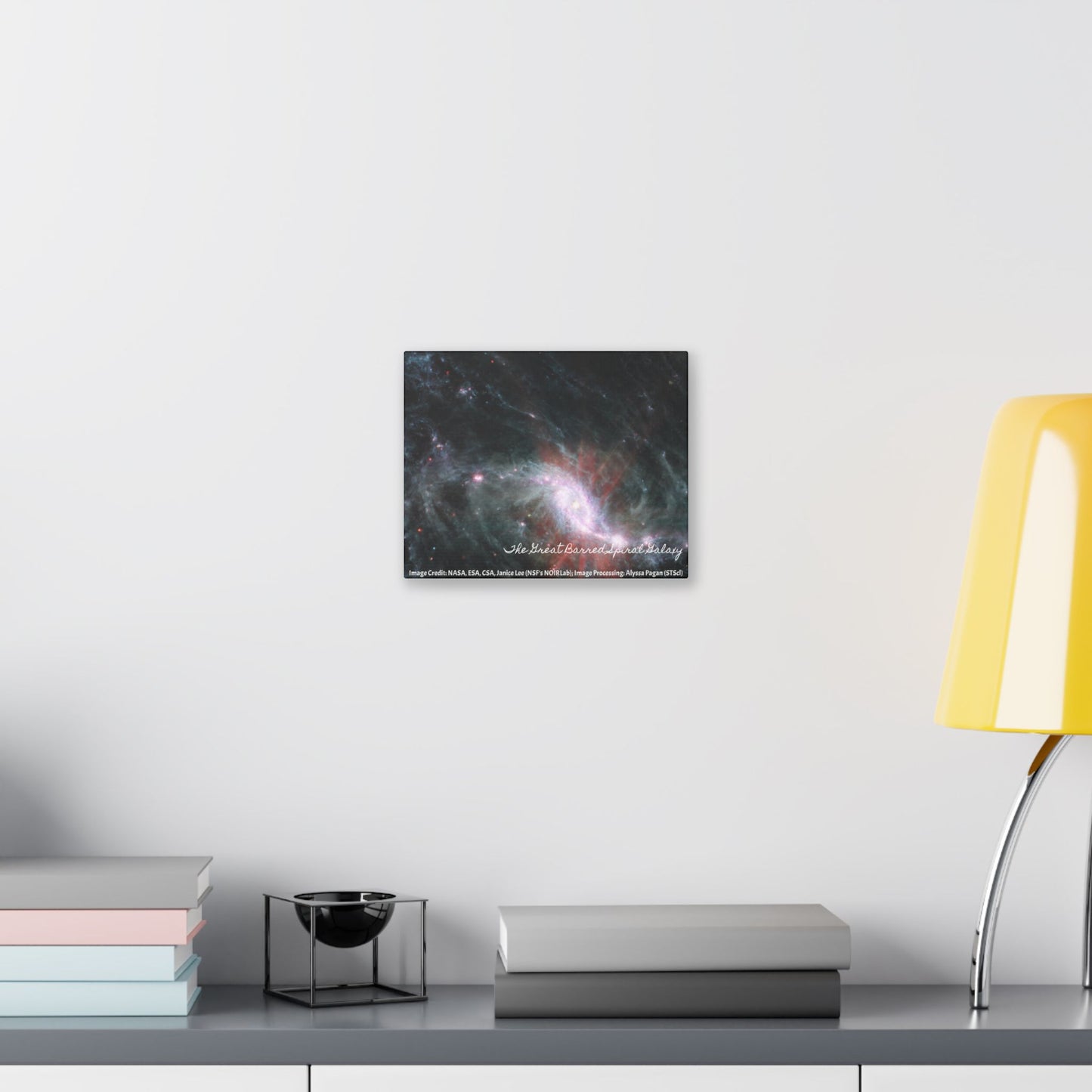 The Great Barred Spiral Galaxy, Canvas Wall Art