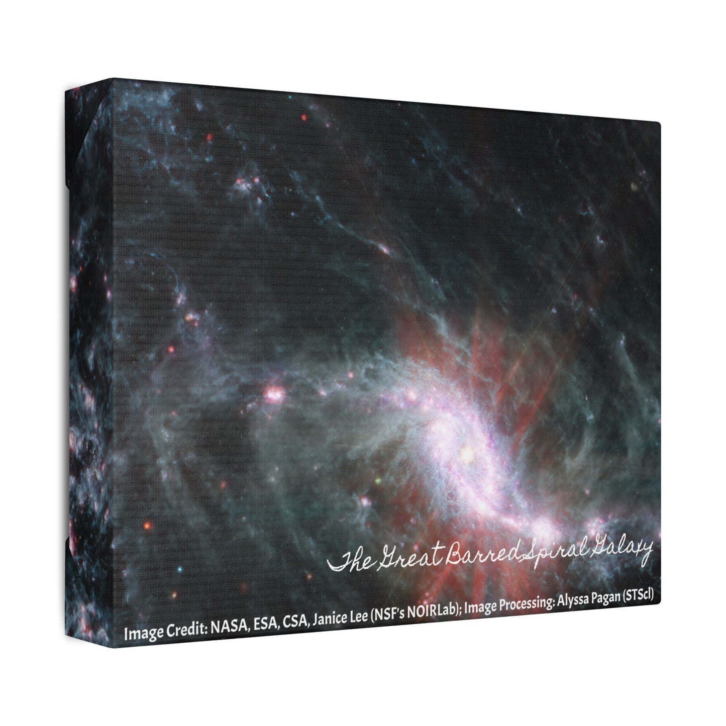 The Great Barred Spiral Galaxy, Canvas Wall Art