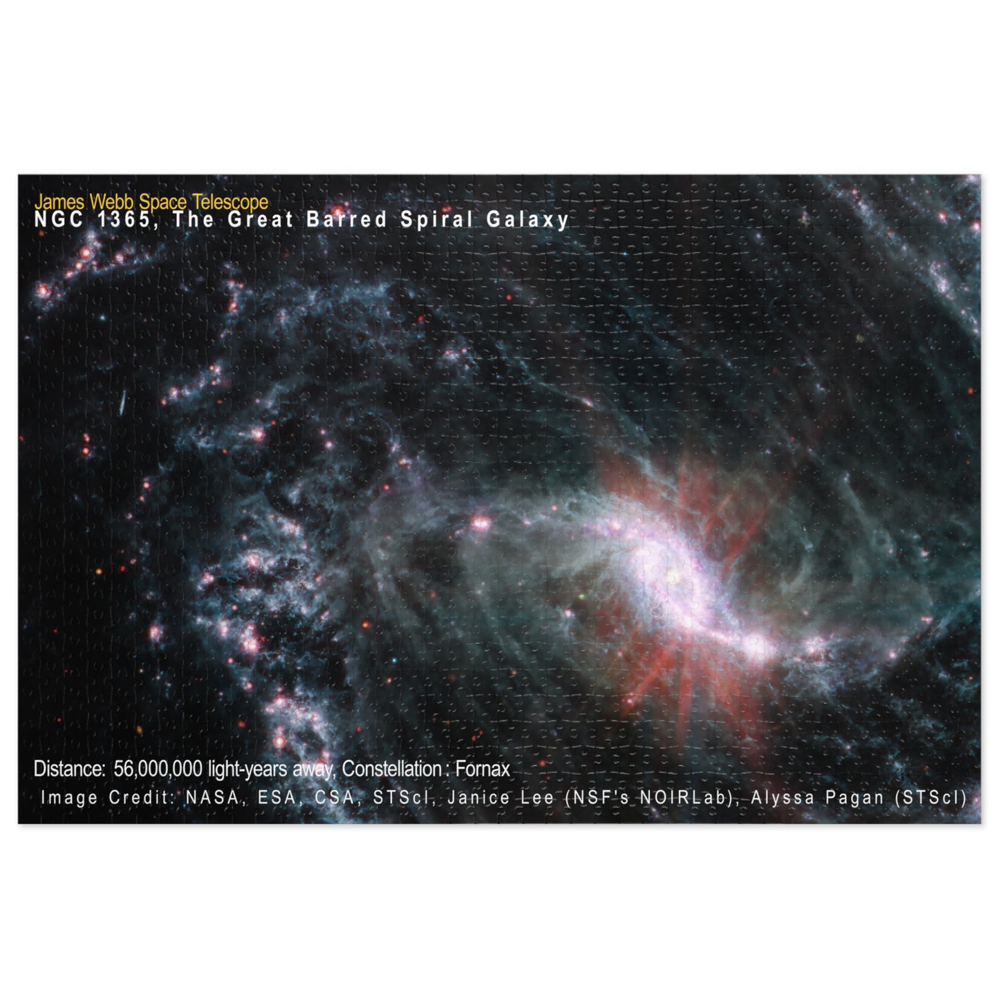 The Great Barred Spiral Galaxy - Jigsaw Puzzle